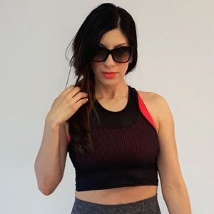 Bombshell Sportswear Mesh Styled Workout Tank